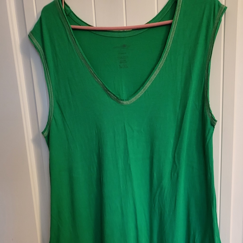 Natural Life Maxi full flowing cover up / dress, kelly green, L/XL